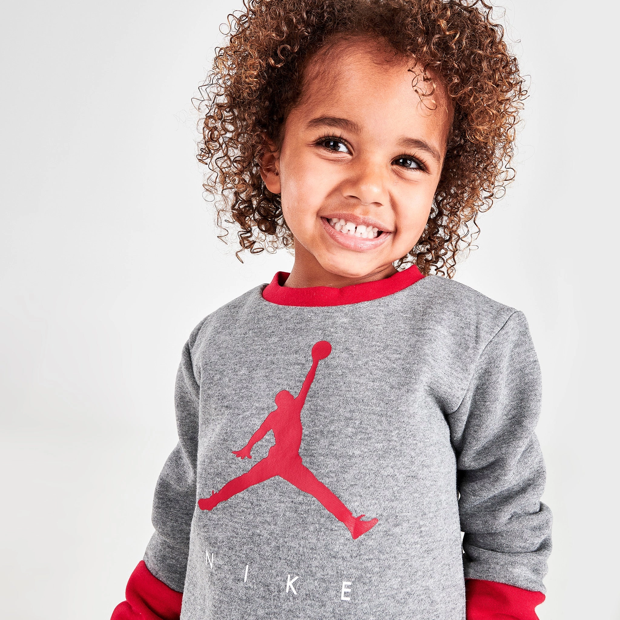 Jordan Child Boys' Crew and Pants Set / Carbon Heather