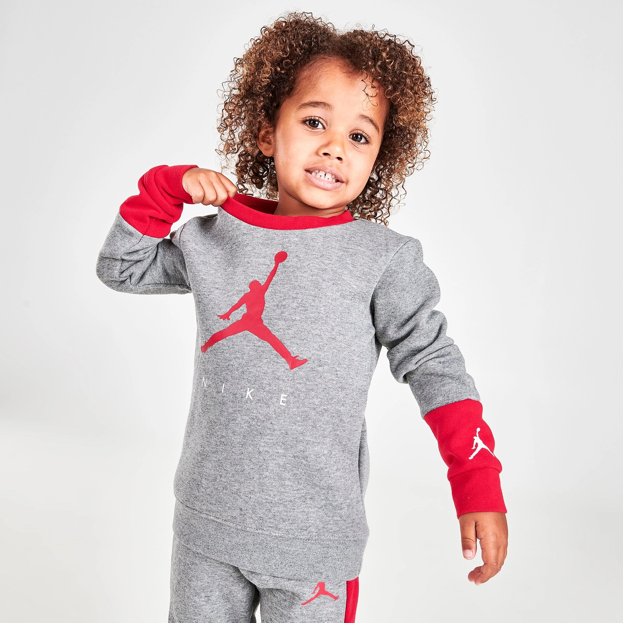 Jordan Child Boys' Crew and Pants Set / Carbon Heather