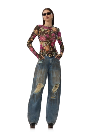 Kaylee Top - Dusted Floral