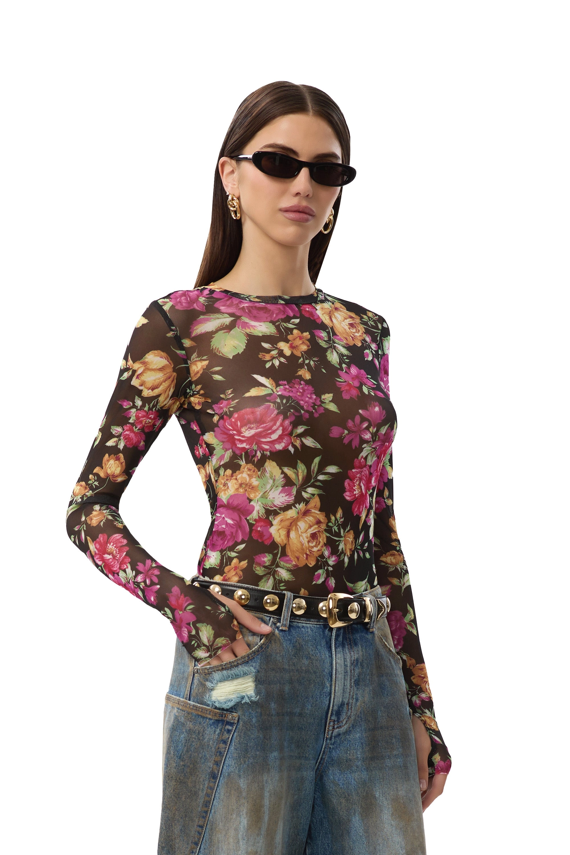 Kaylee Top - Dusted Floral