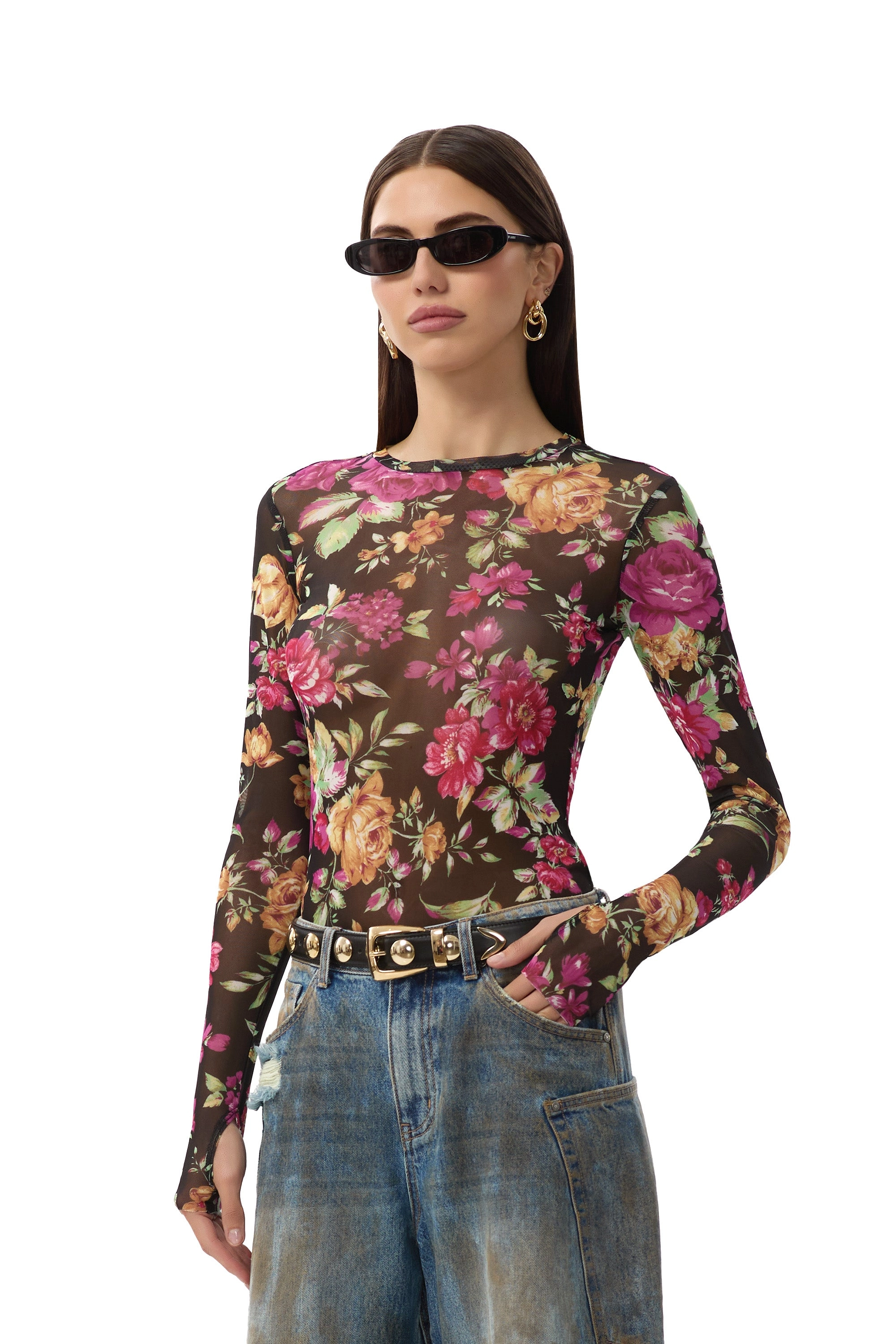 Kaylee Top - Dusted Floral