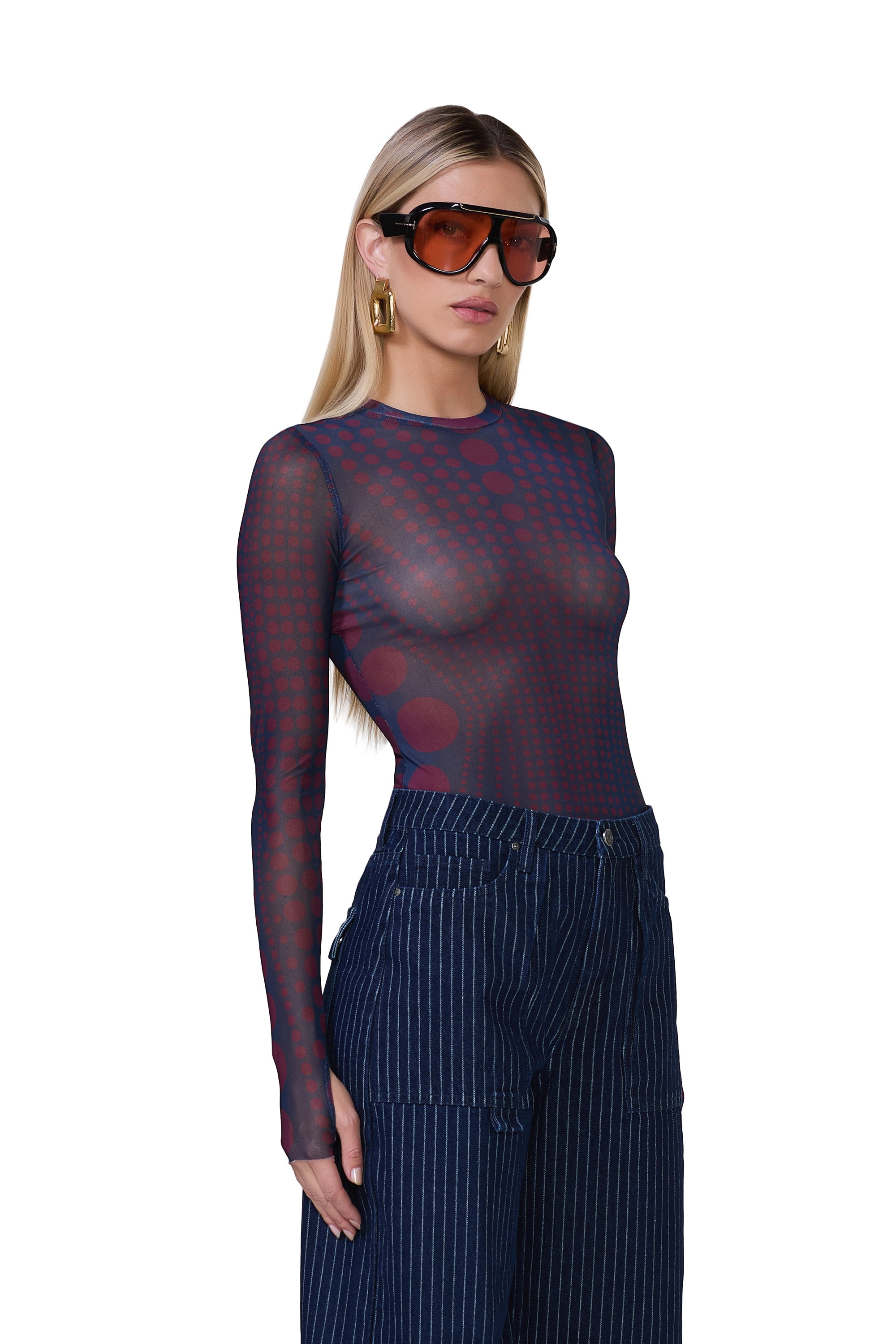 Kaylee Top - Navy Illusion