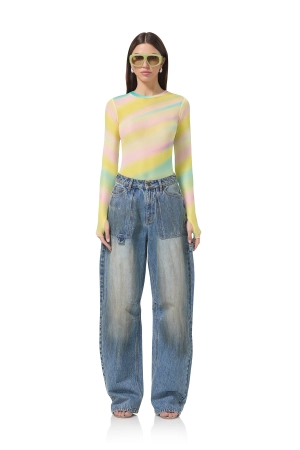 Kaylee Top - Rainbow Stripe
