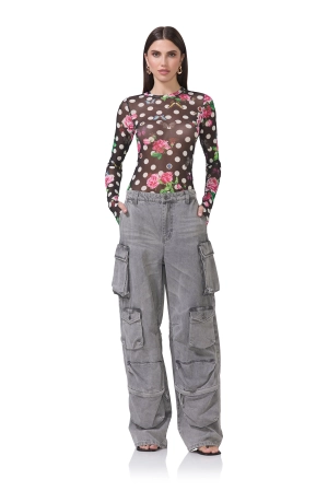 Kaylee Top - Rose Dot