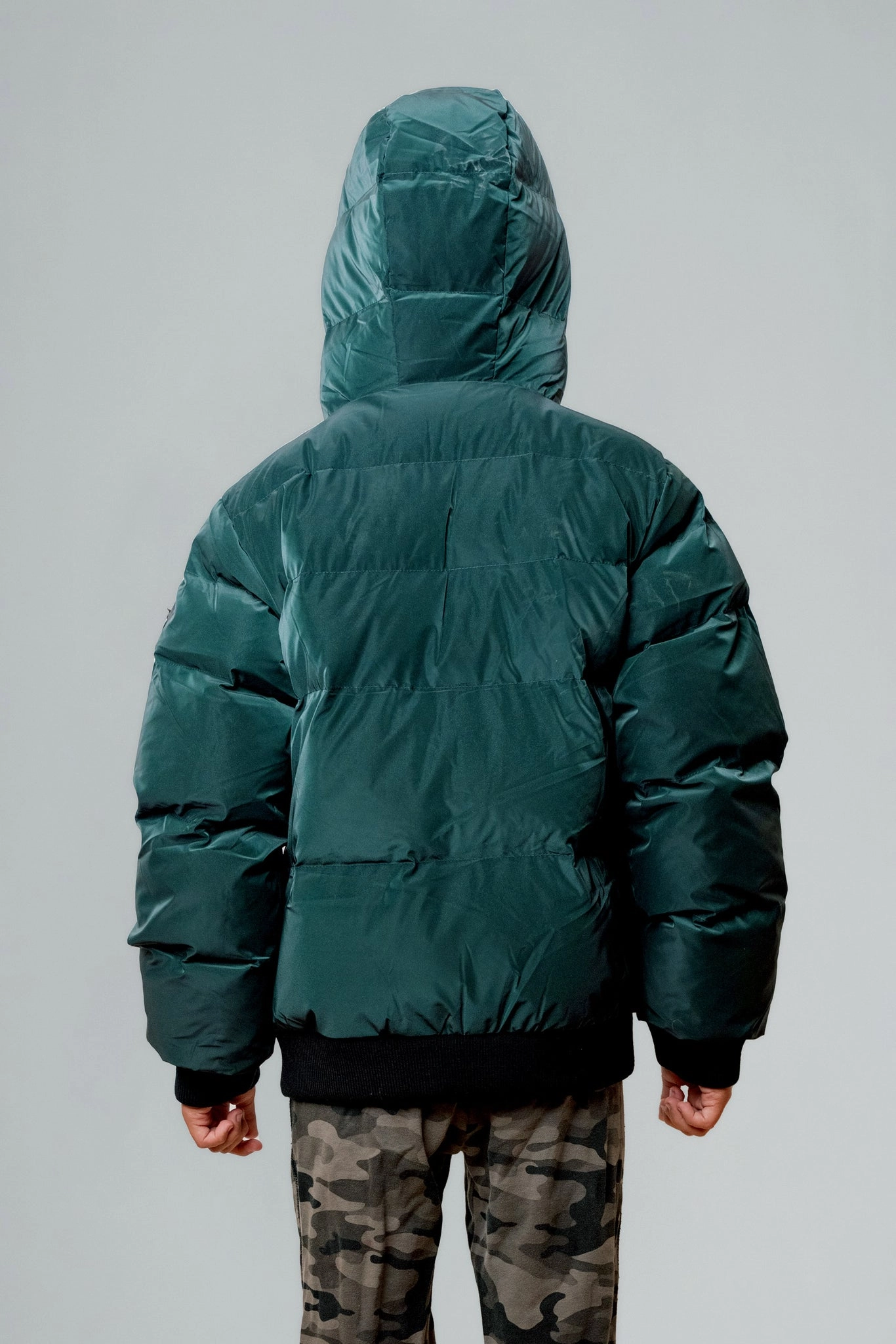 Kids' Unisex Chickadee Coat - Green Diamond
