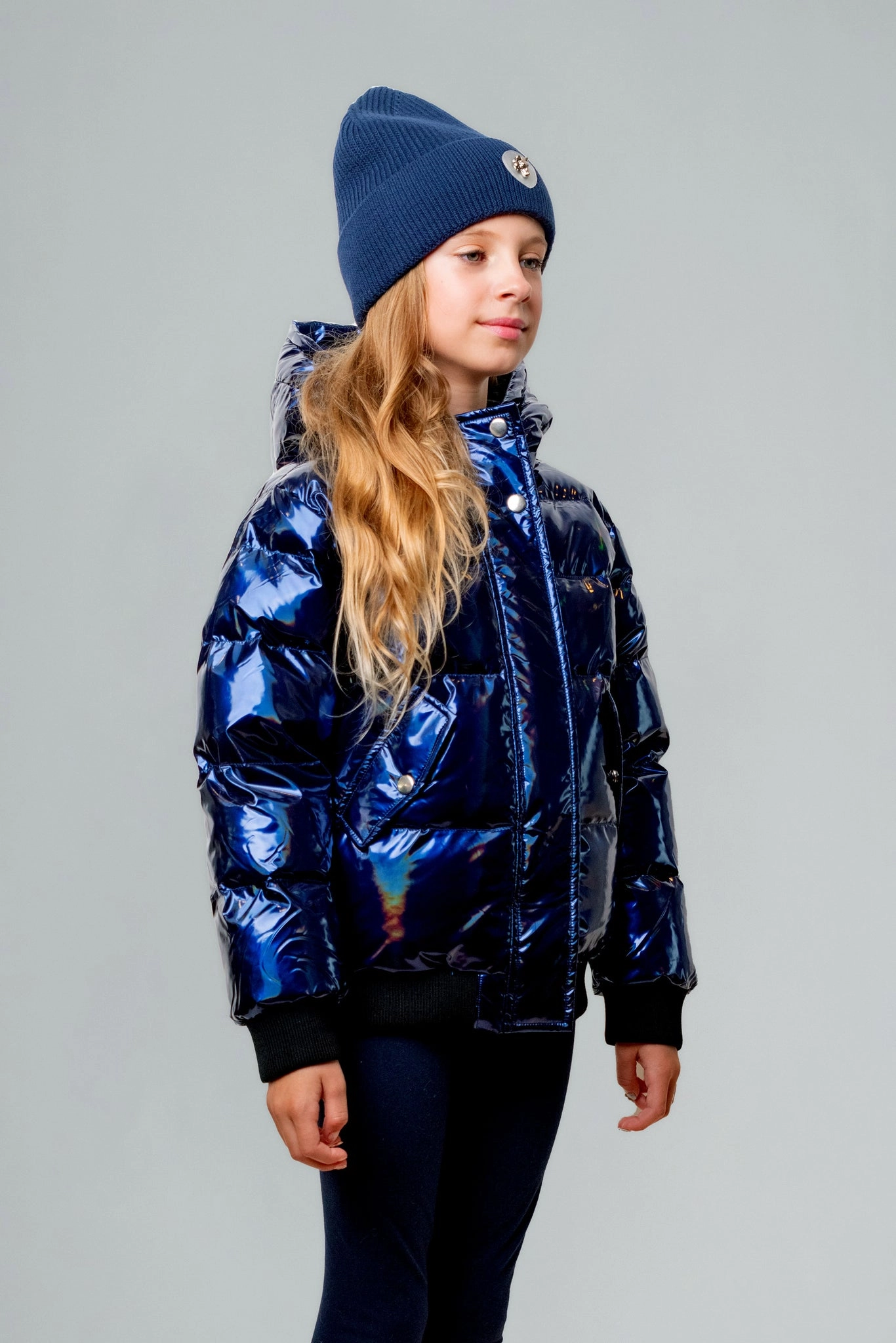 Kids' Unisex Chickadee Coat - Oily Blue