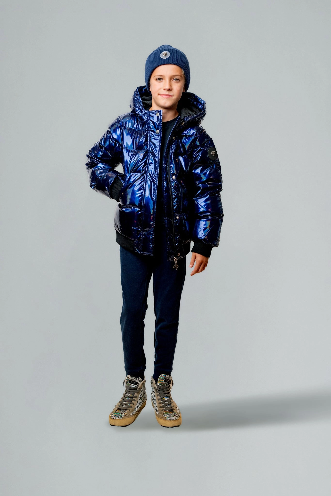 Kids' Unisex Chickadee Coat - Oily Blue