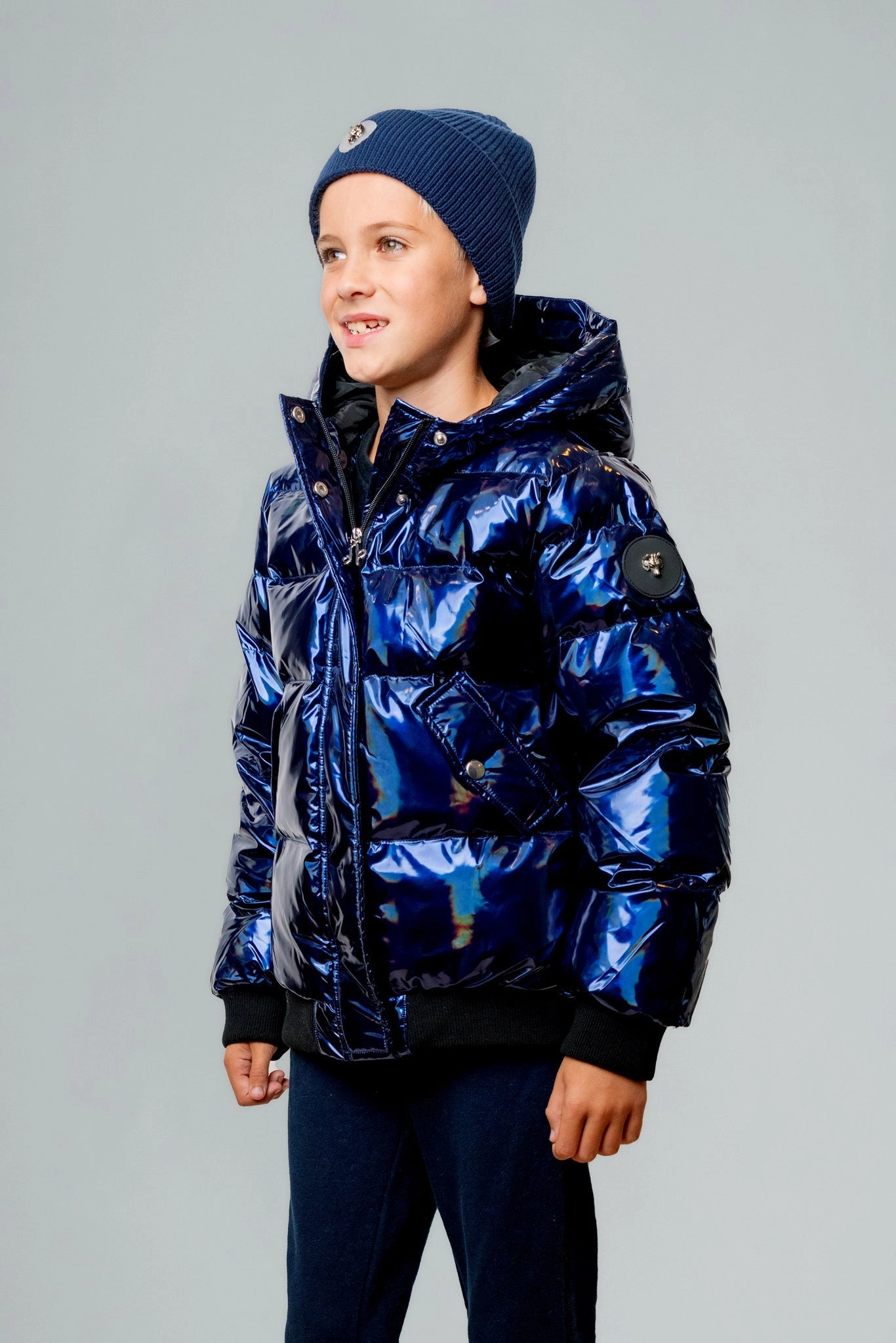 Kids' Unisex Chickadee Coat - Oily Blue