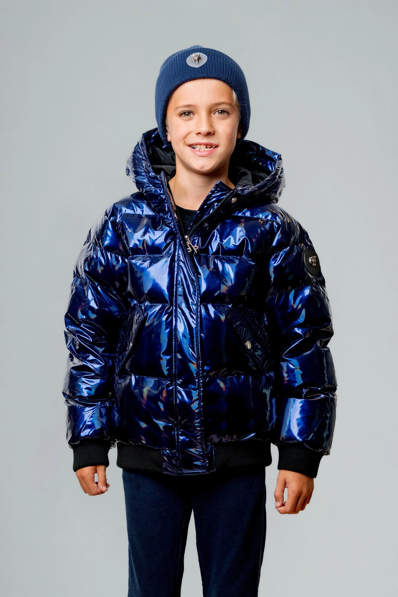 Kids' Unisex Chickadee Coat - Oily Blue