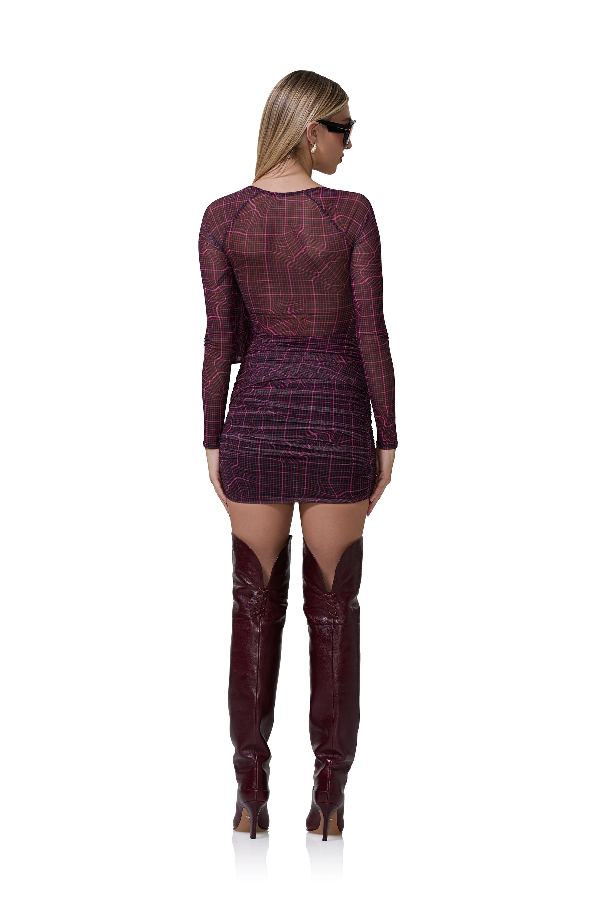 Kylie Dress - Twisted Plaid