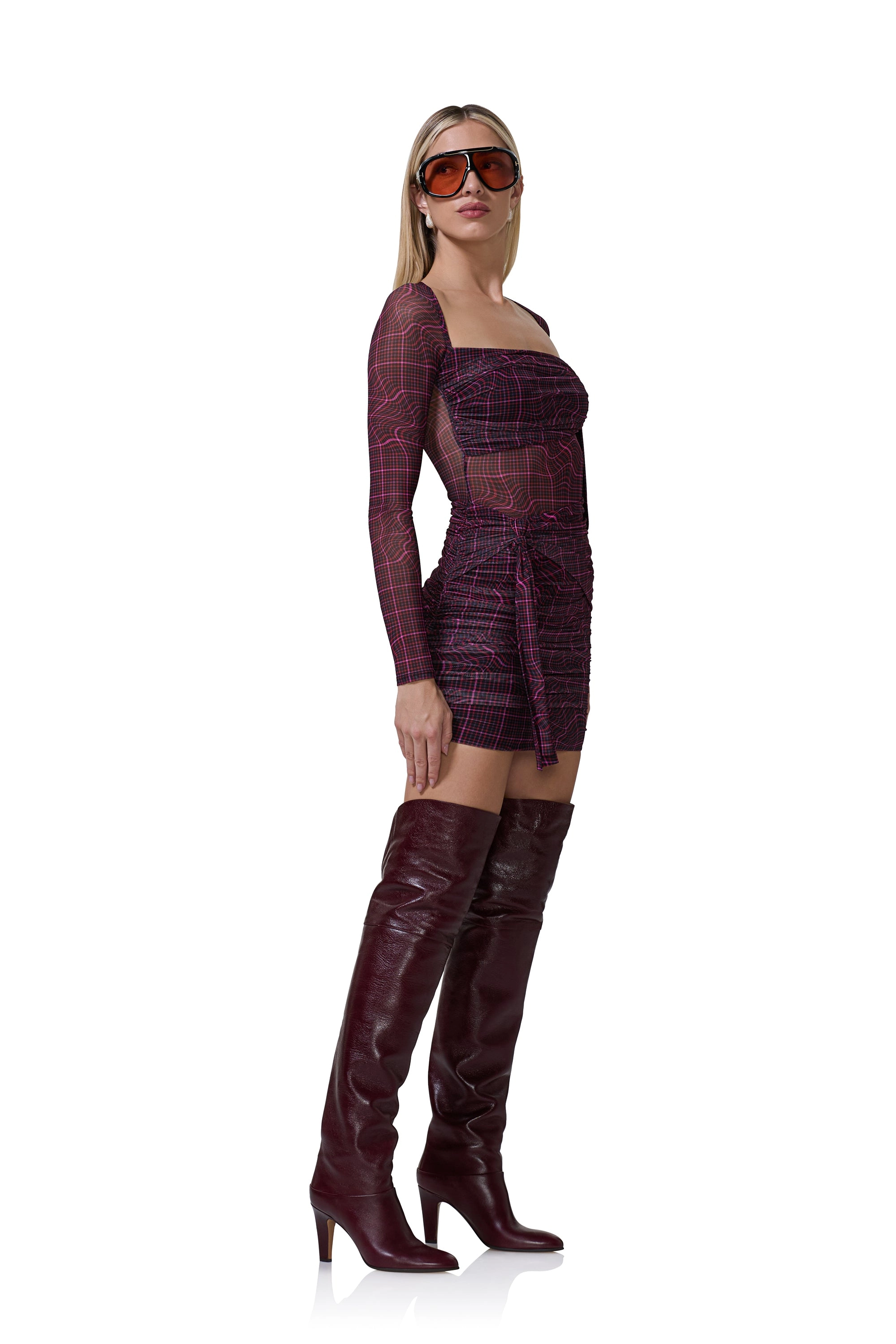 Kylie Dress - Twisted Plaid