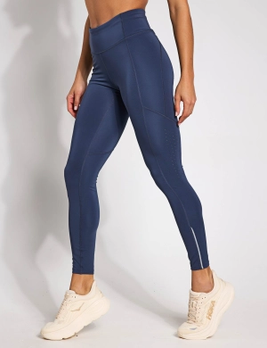 Launch Tights - Downpour Grey/Reflective