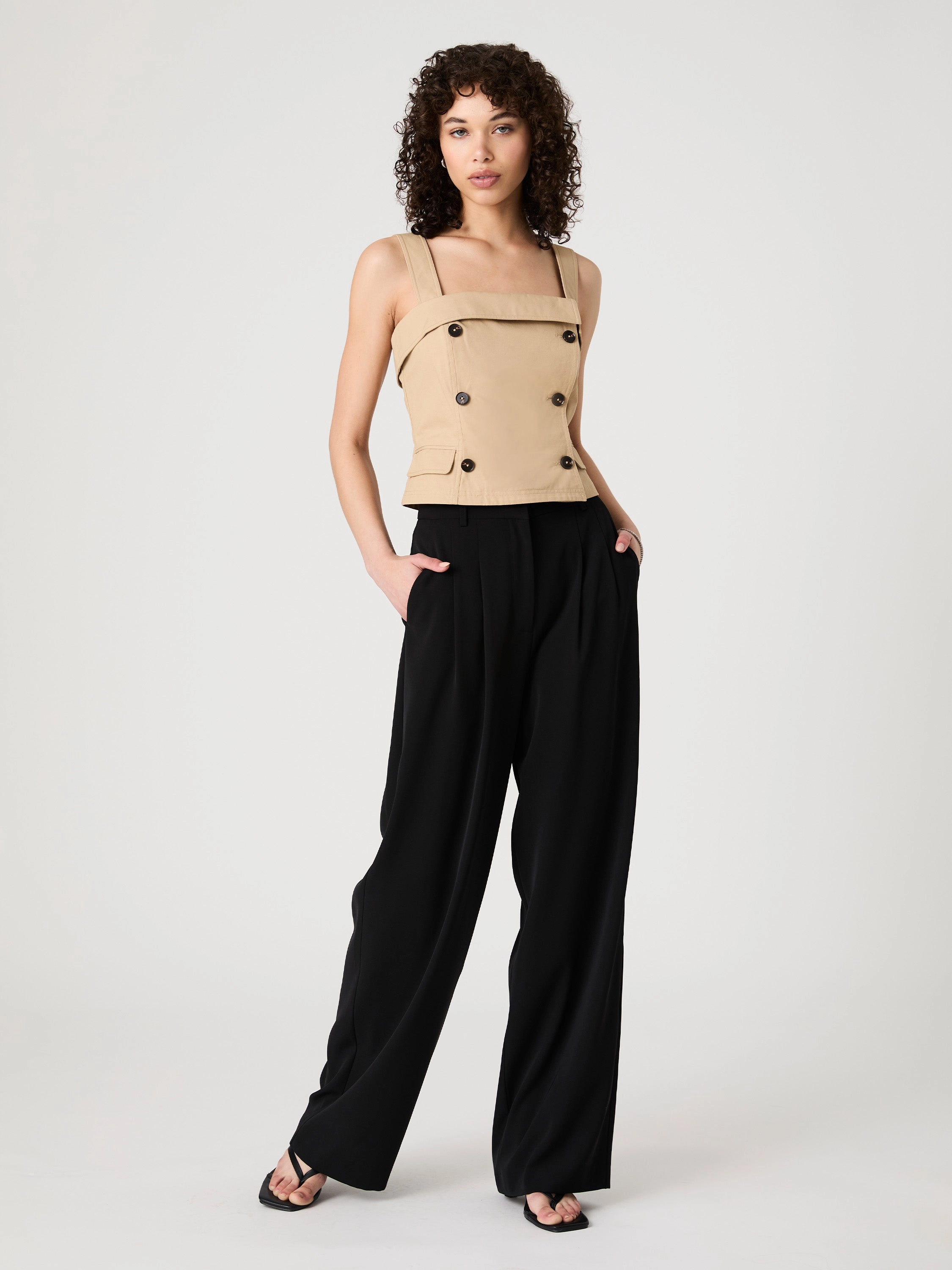 Lightweight Trench Top