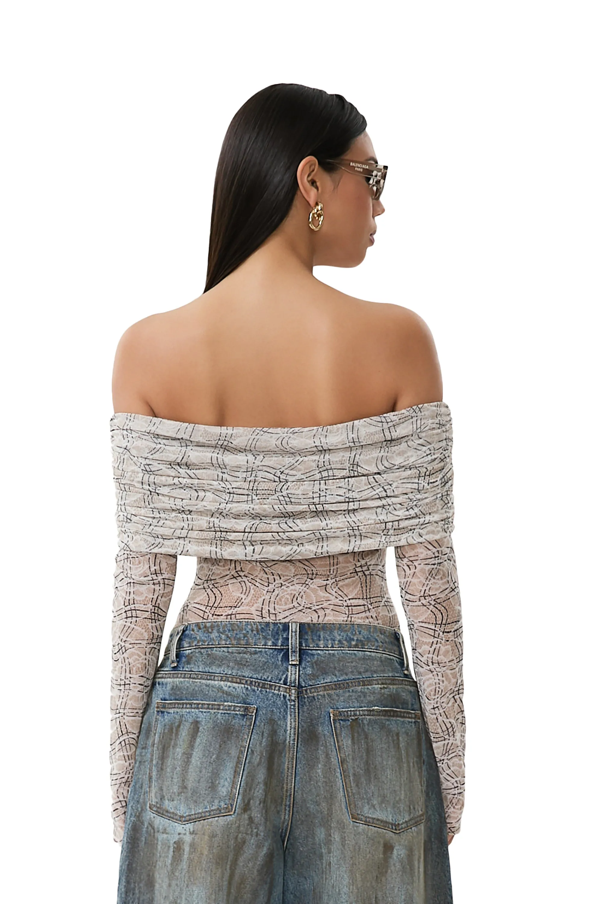 Lilith Top - Lace Plaid