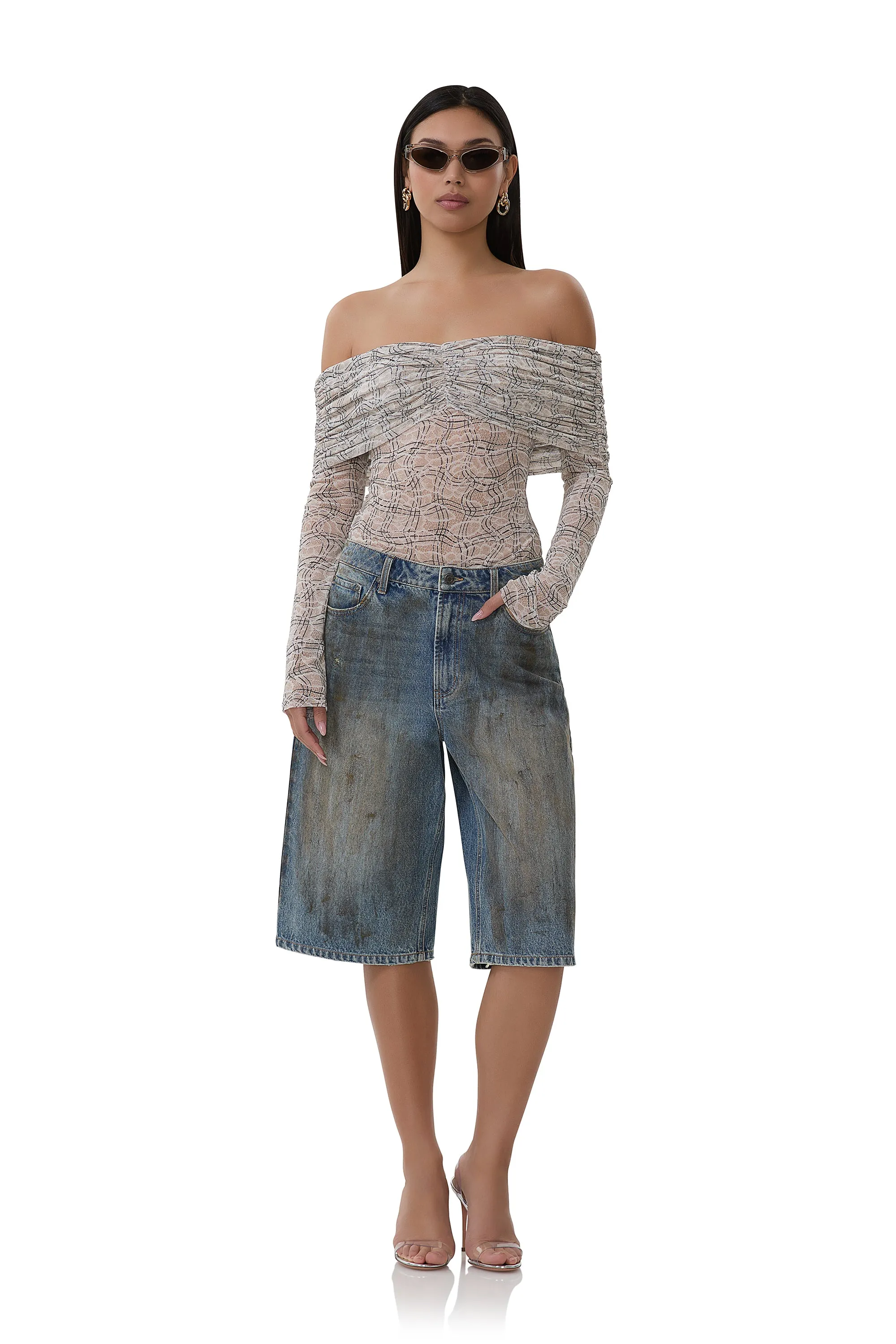 Lilith Top - Lace Plaid