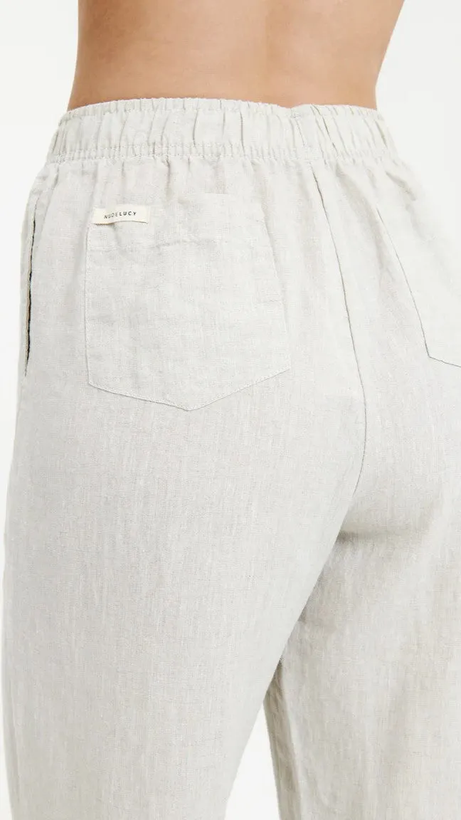 Linen Lounge Pant - Natural