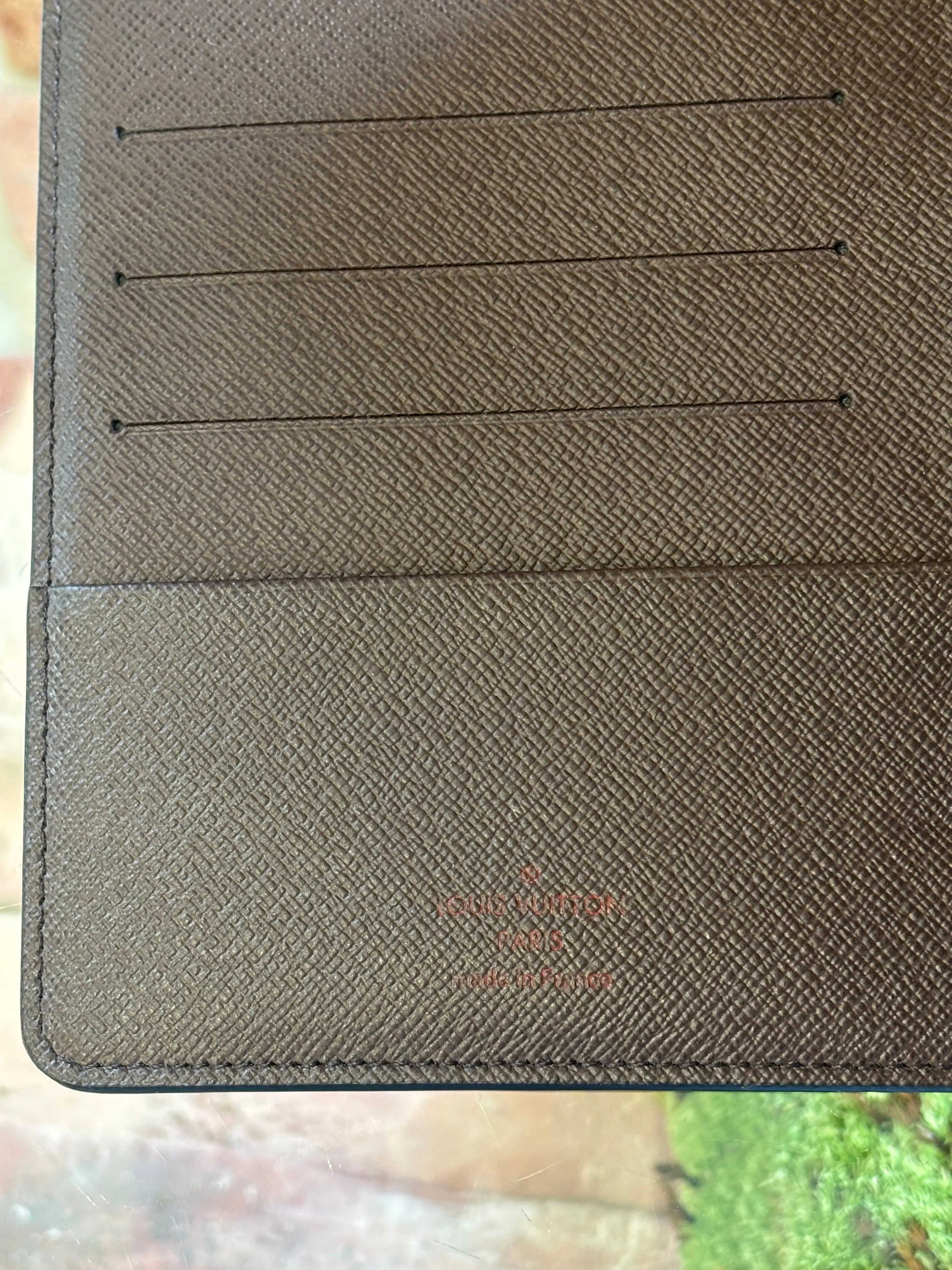 LOUIS VUITTON Damier Ebene Medium Ring Agenda Cover