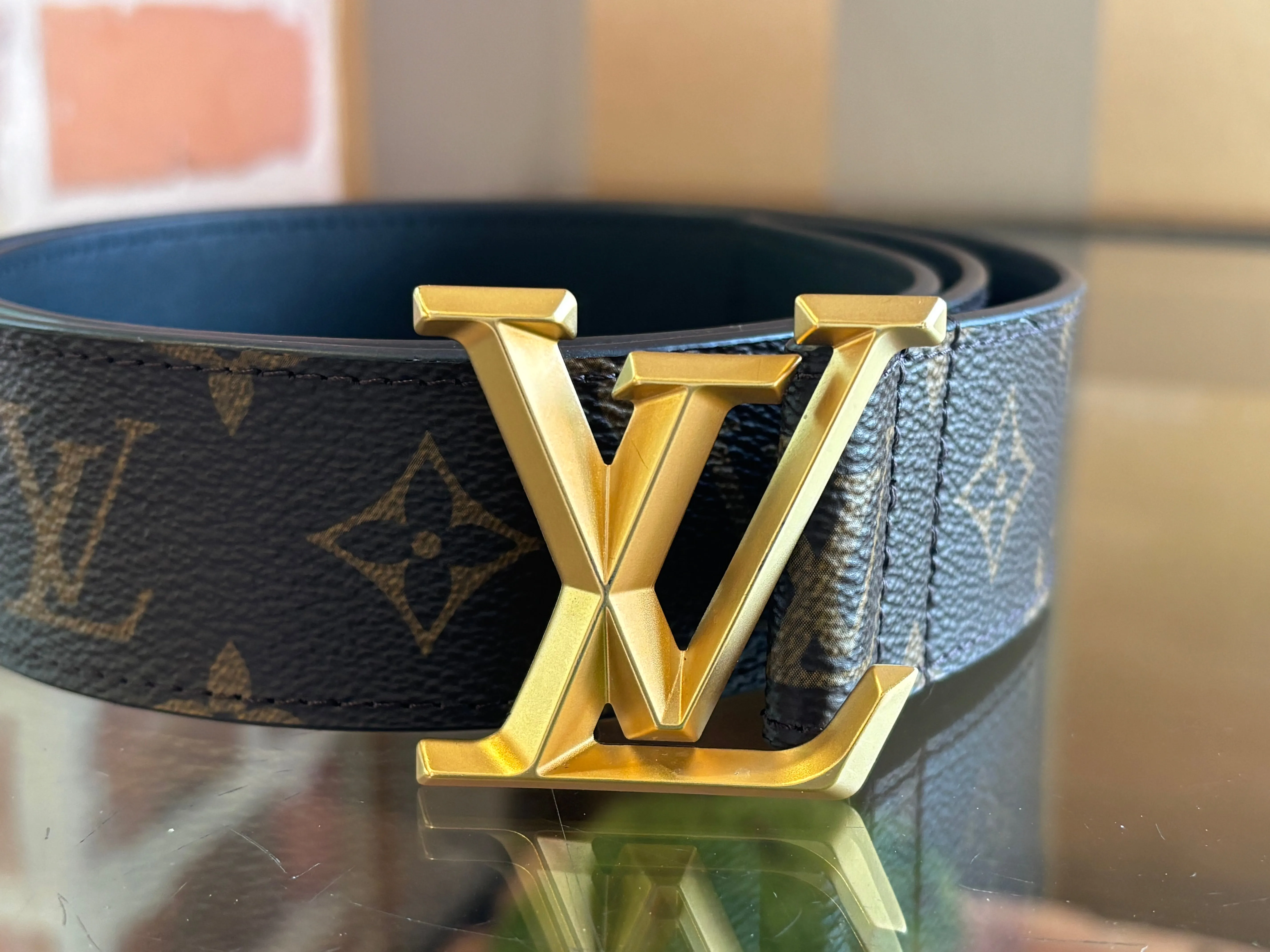 LOUIS VUITTON Monogram LV Pyramide Belt