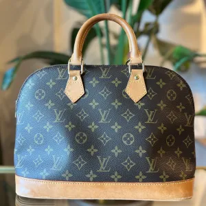LOUIS VUITTON Vintage Monogram Alma PM Handbag