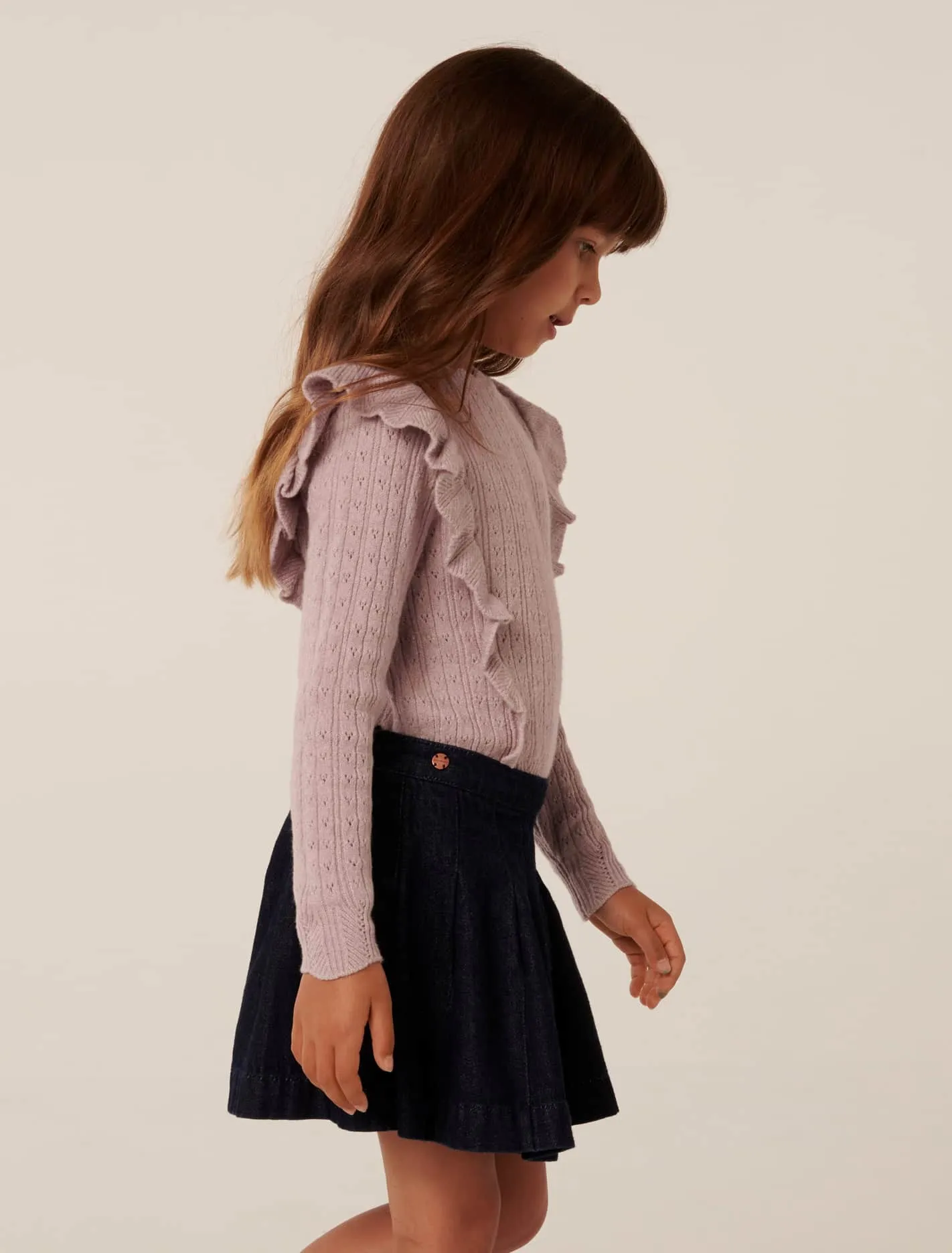 Mabel Girls Denim Skort