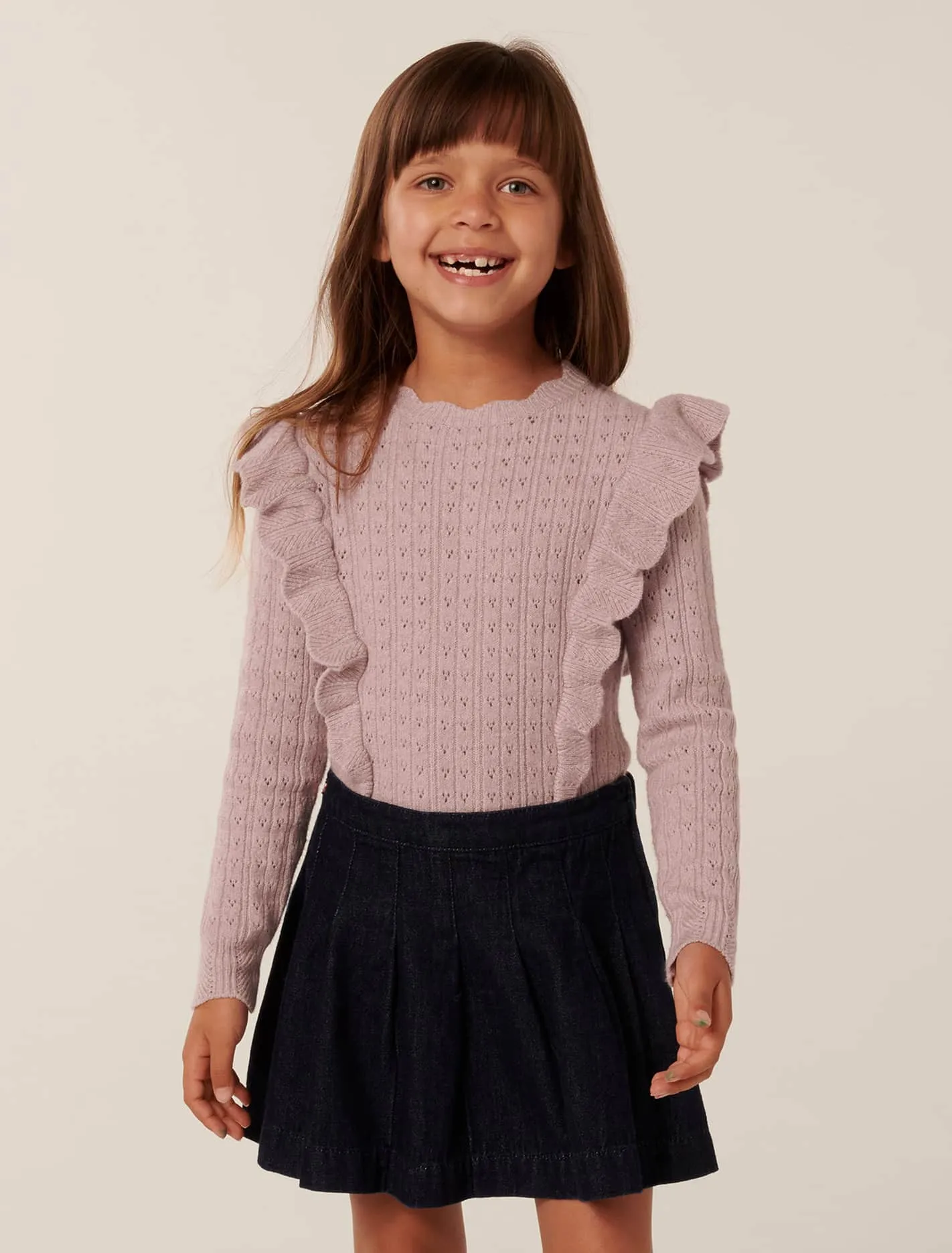 Mabel Girls Denim Skort
