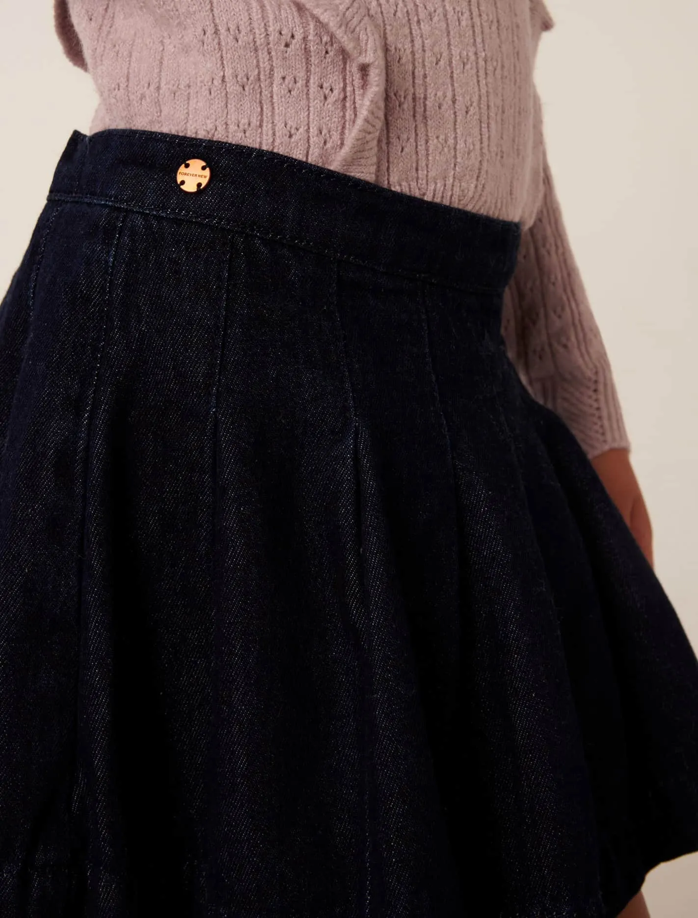 Mabel Girls Denim Skort