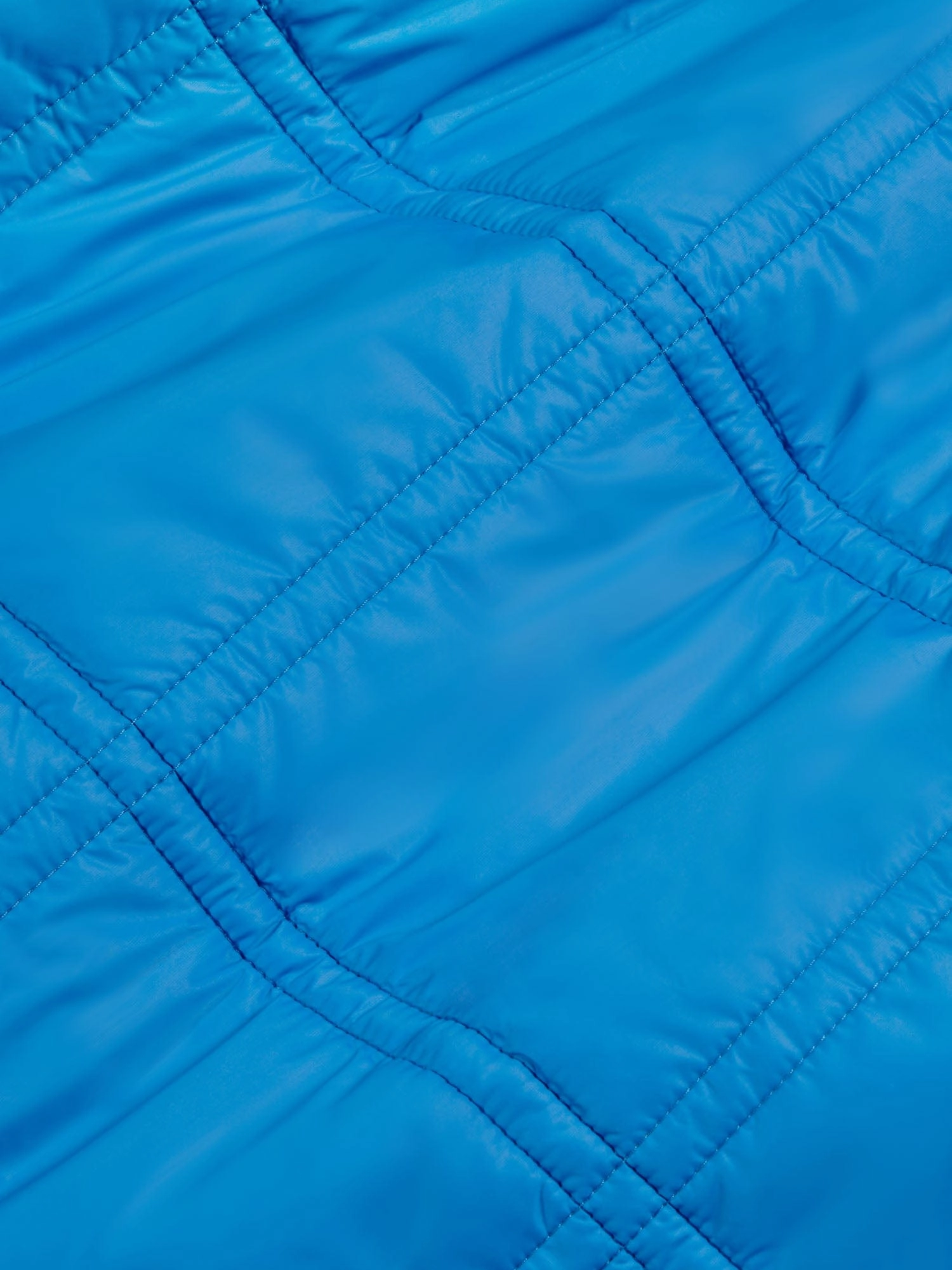 Mens Flower-Warmth Quilted Gilet—cerulean blue