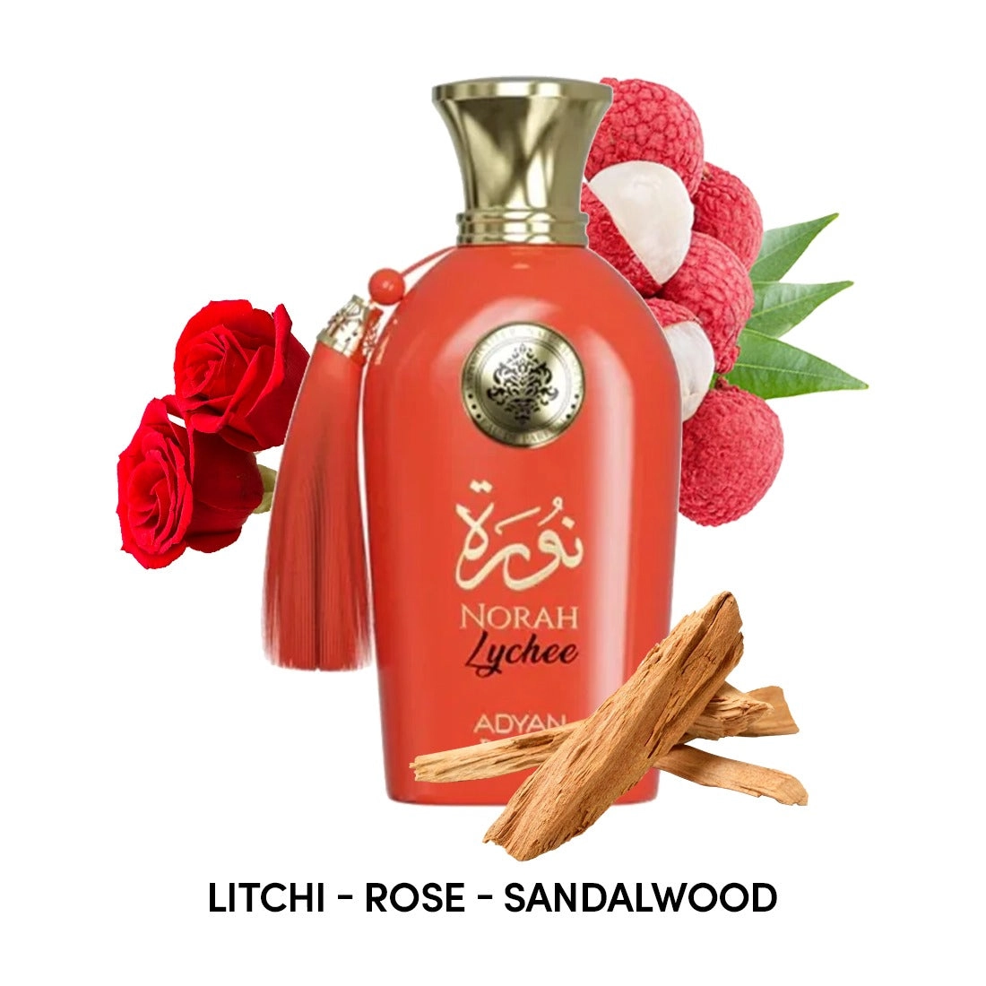 Norah Lychee For Women By Adyan Eau De Parfum Spray 3.4 oz