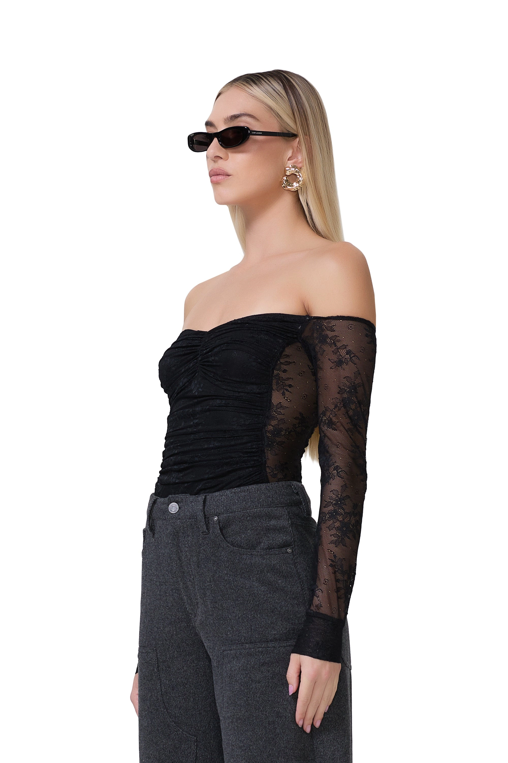 Odilla Lace Top - Noir