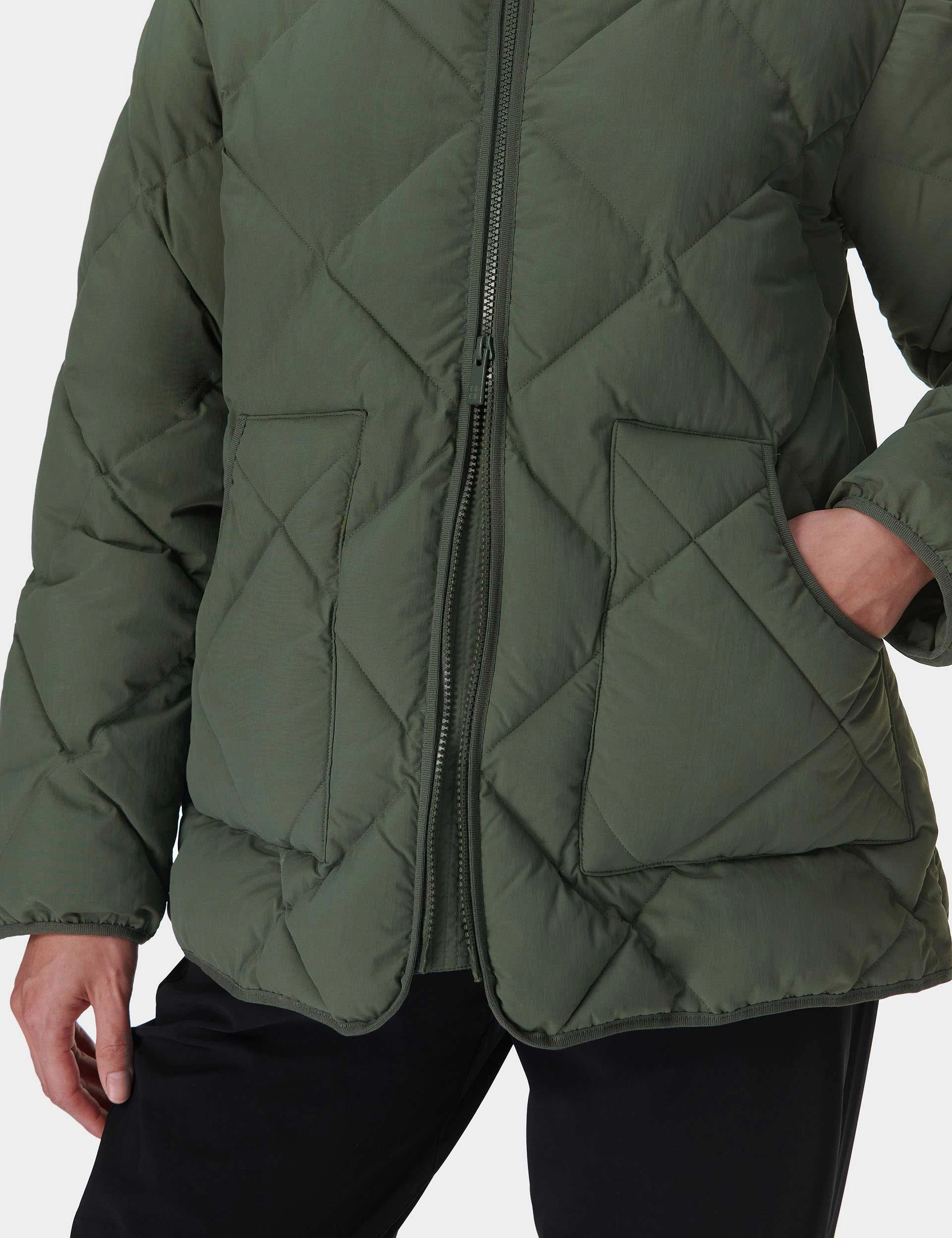 On The Move Quilted Jacket - Ivy Green