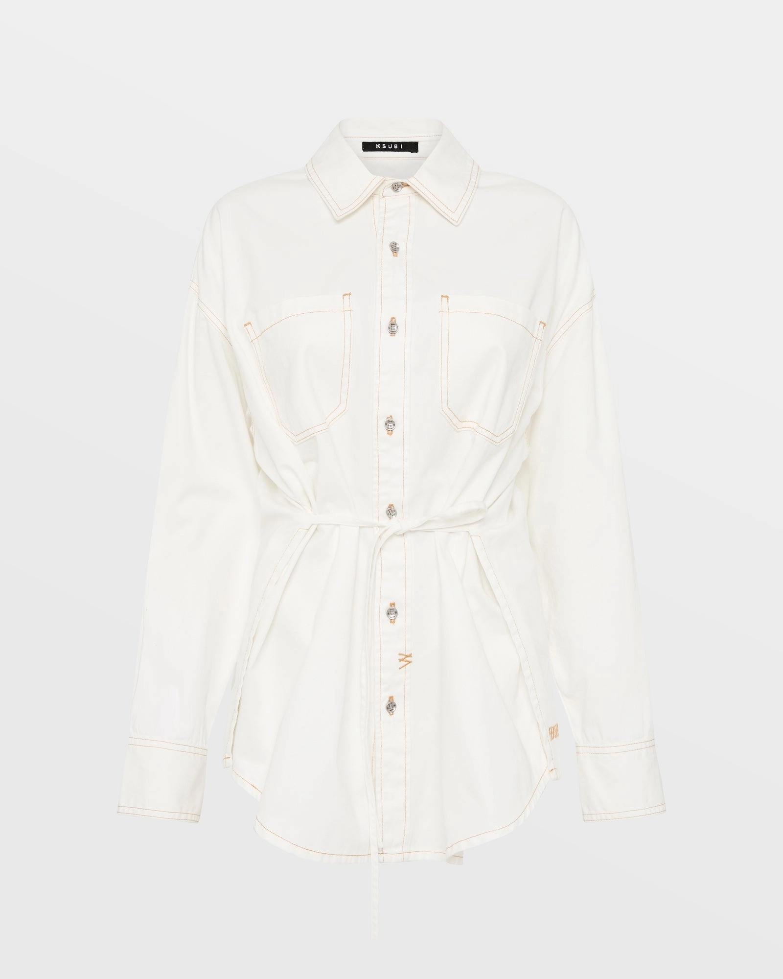 OVERSIZED TIE LS SHIRT SUGAR RUSH