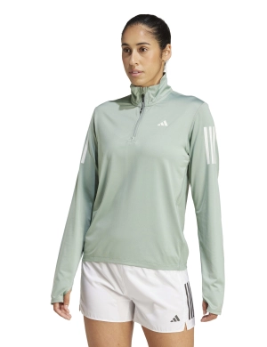 Own the Run Half-Zip Jacket - Silver Green