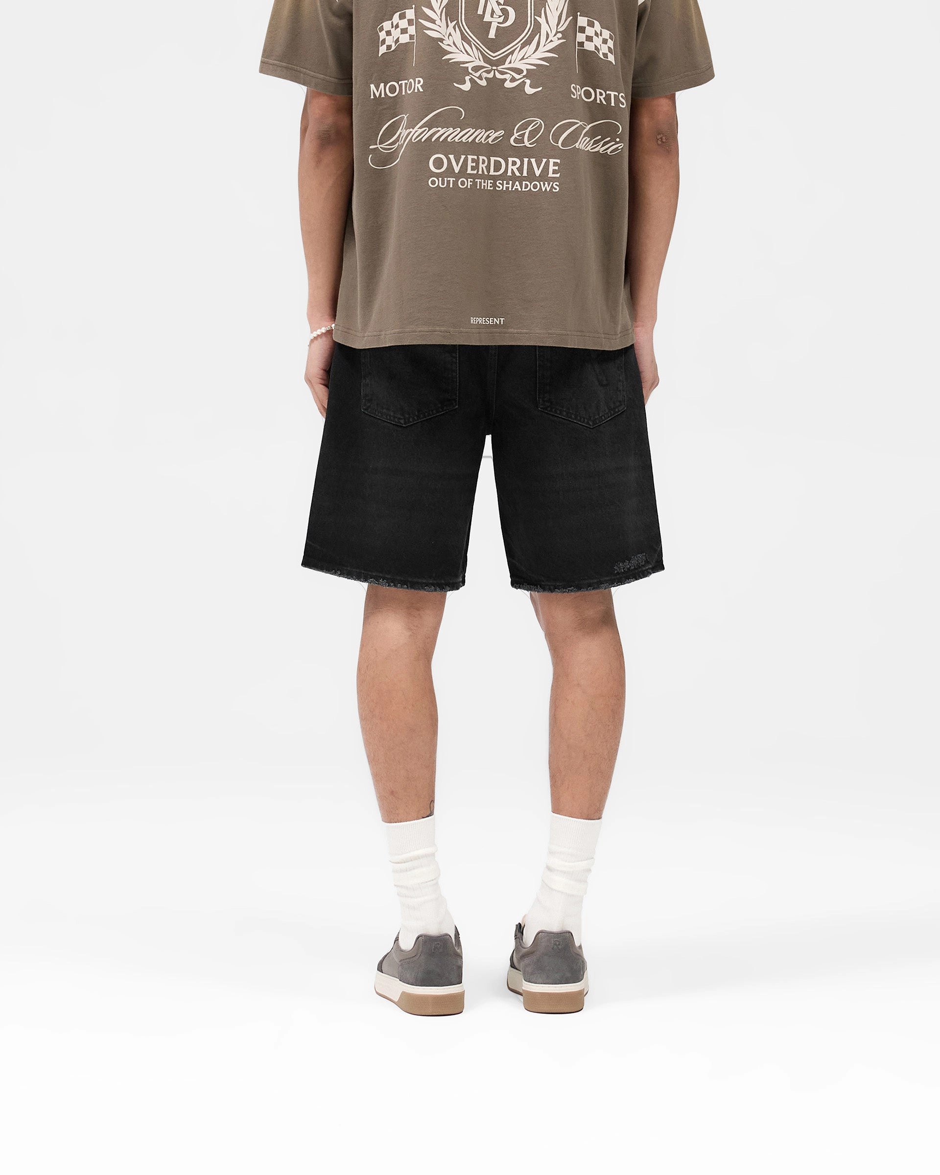 R10T Tailored Denim Shorts - Black