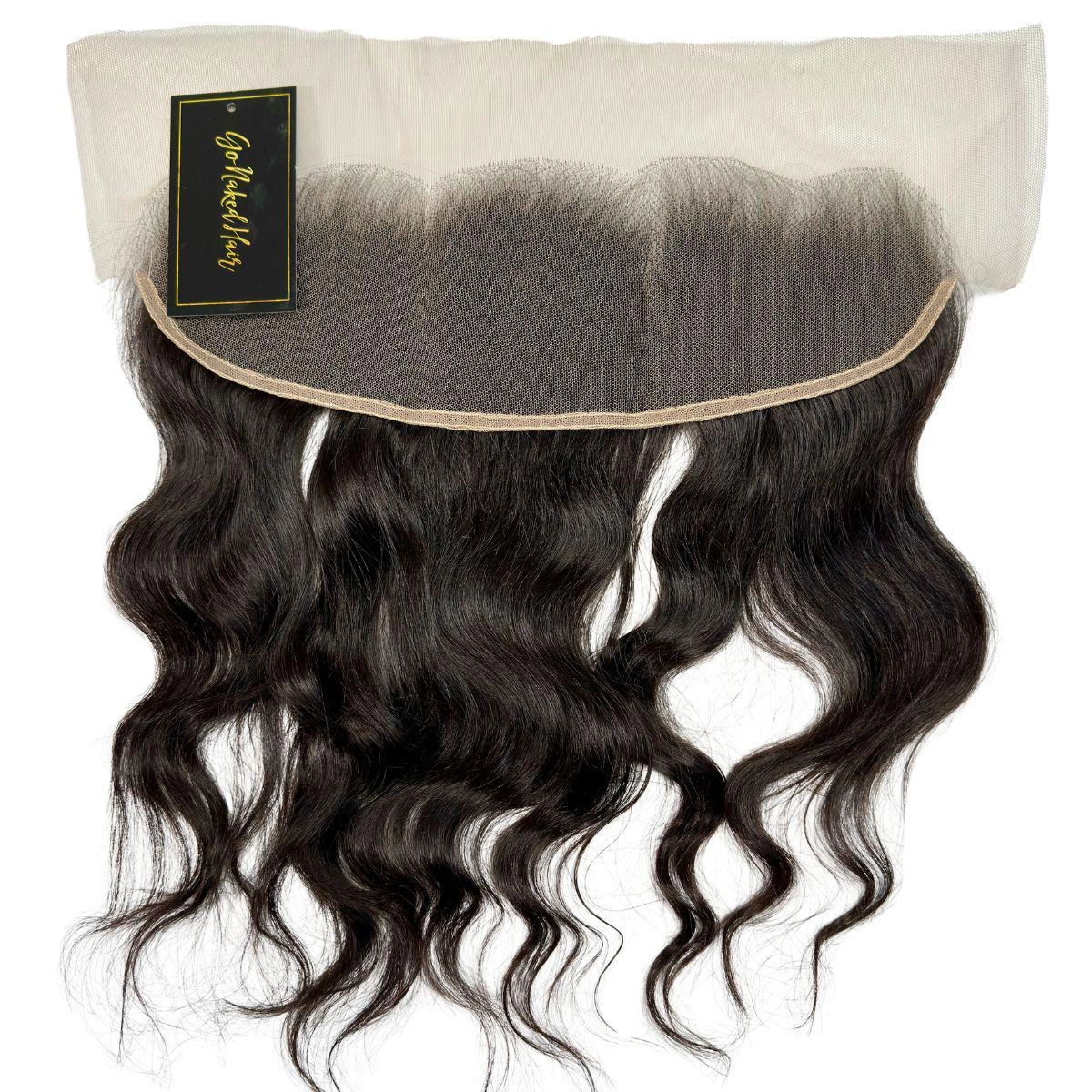 Raw Indian Wavy 13x4 Transparent Lace Human Hair Frontal