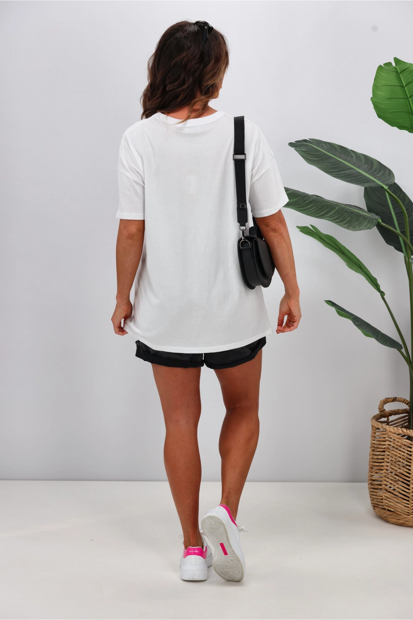 Rebel Club by Shine On Sweetheart Boyfriend Tee White