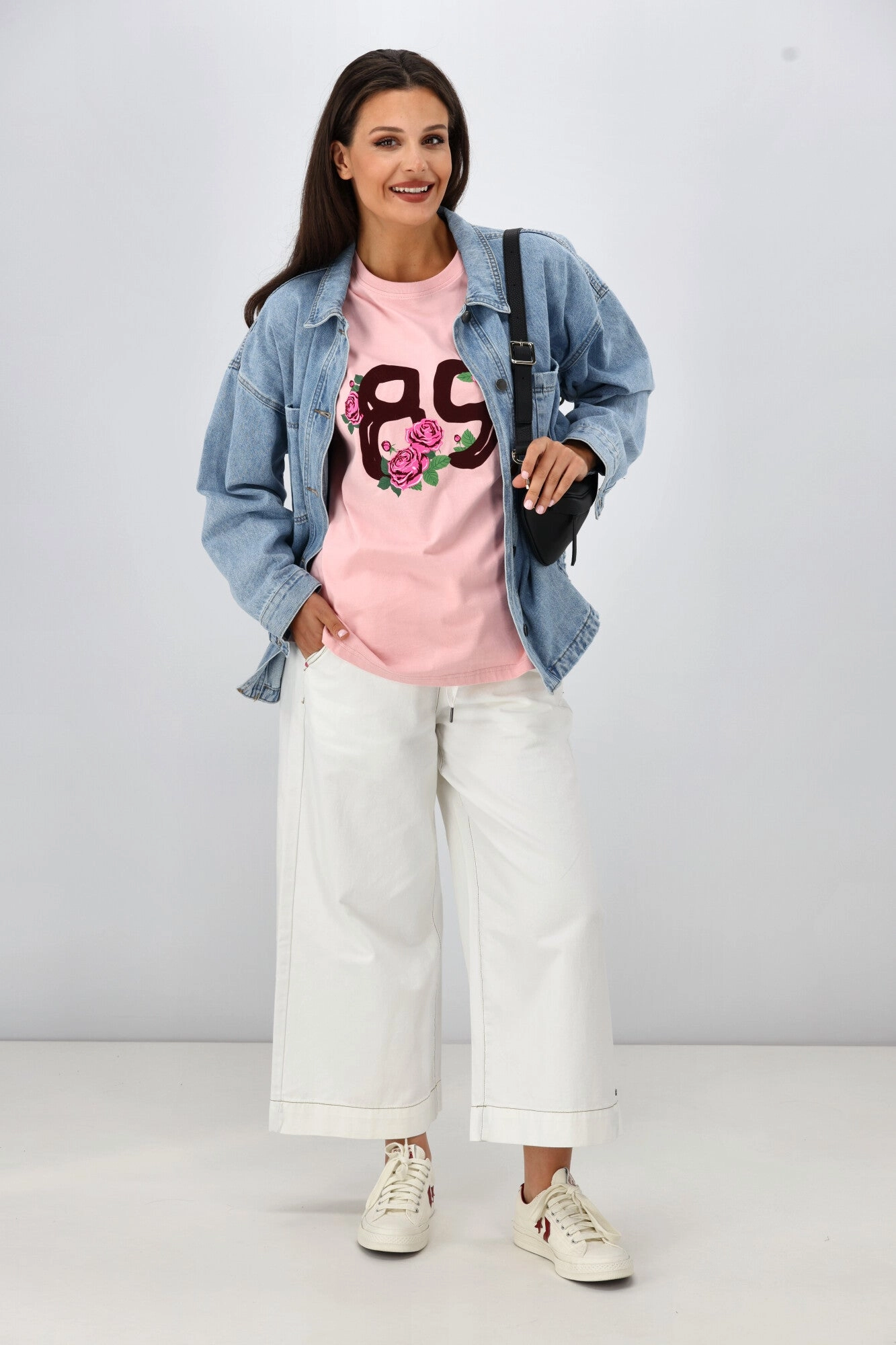 Rebel Club Collegiate 89 Boyfriend Tee Pink