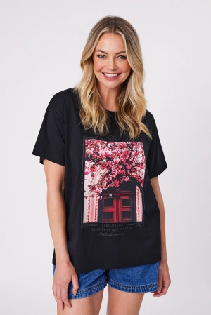 Shine On Label Blossom Belles Tee Black