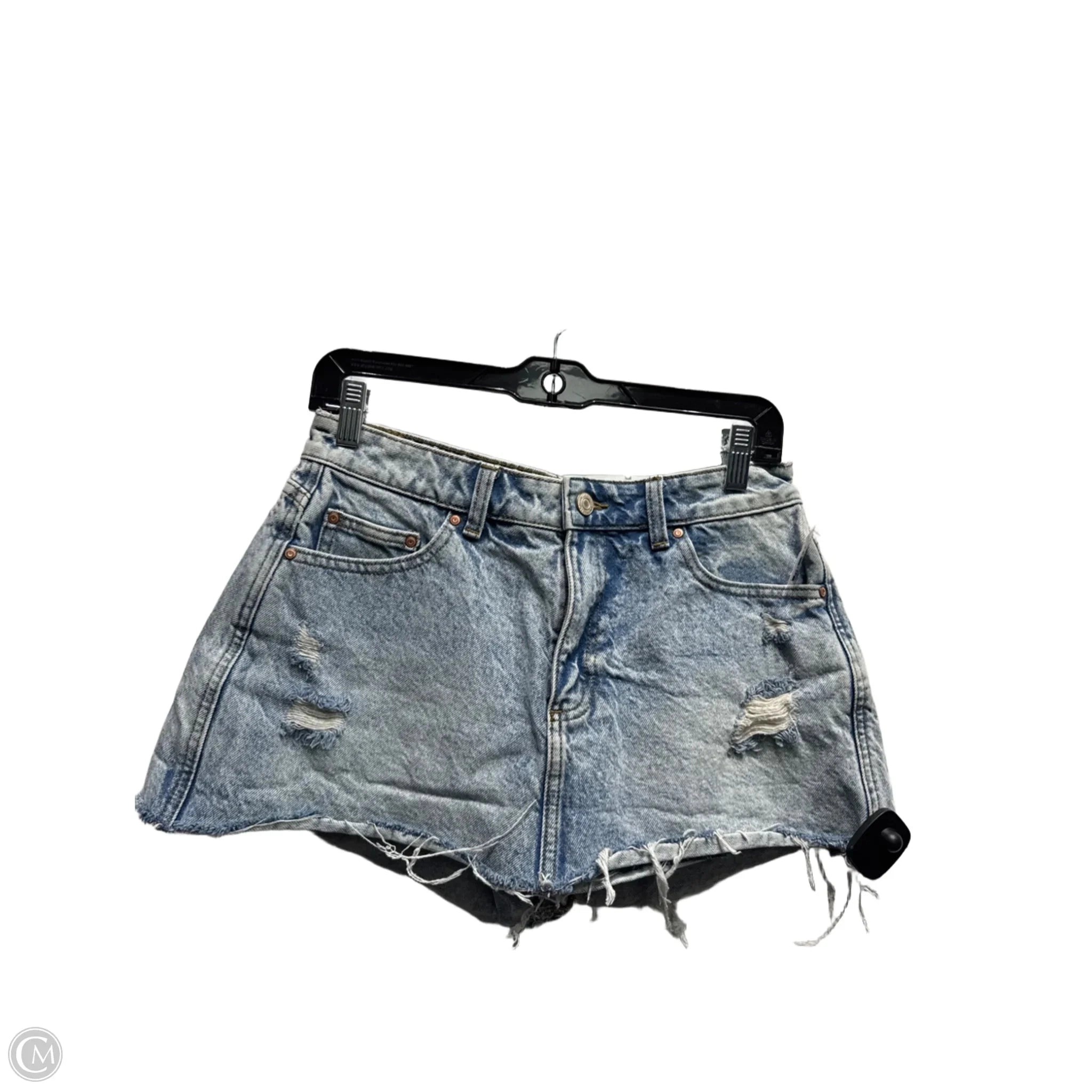 Shorts By Zara In Blue Denim, Size: M