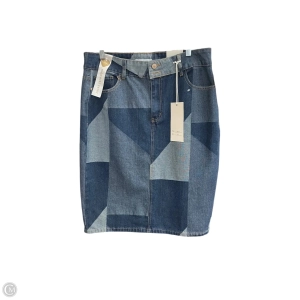 Skirt Midi By Clothes Mentor In Blue Denim, Size: 14