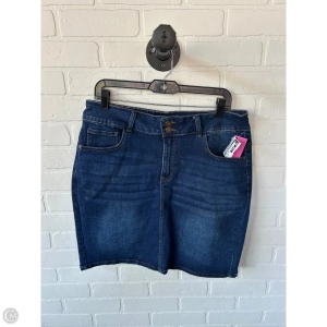 Skirt Mini & Short By Clothes Mentor In Blue Denim, Size: 18