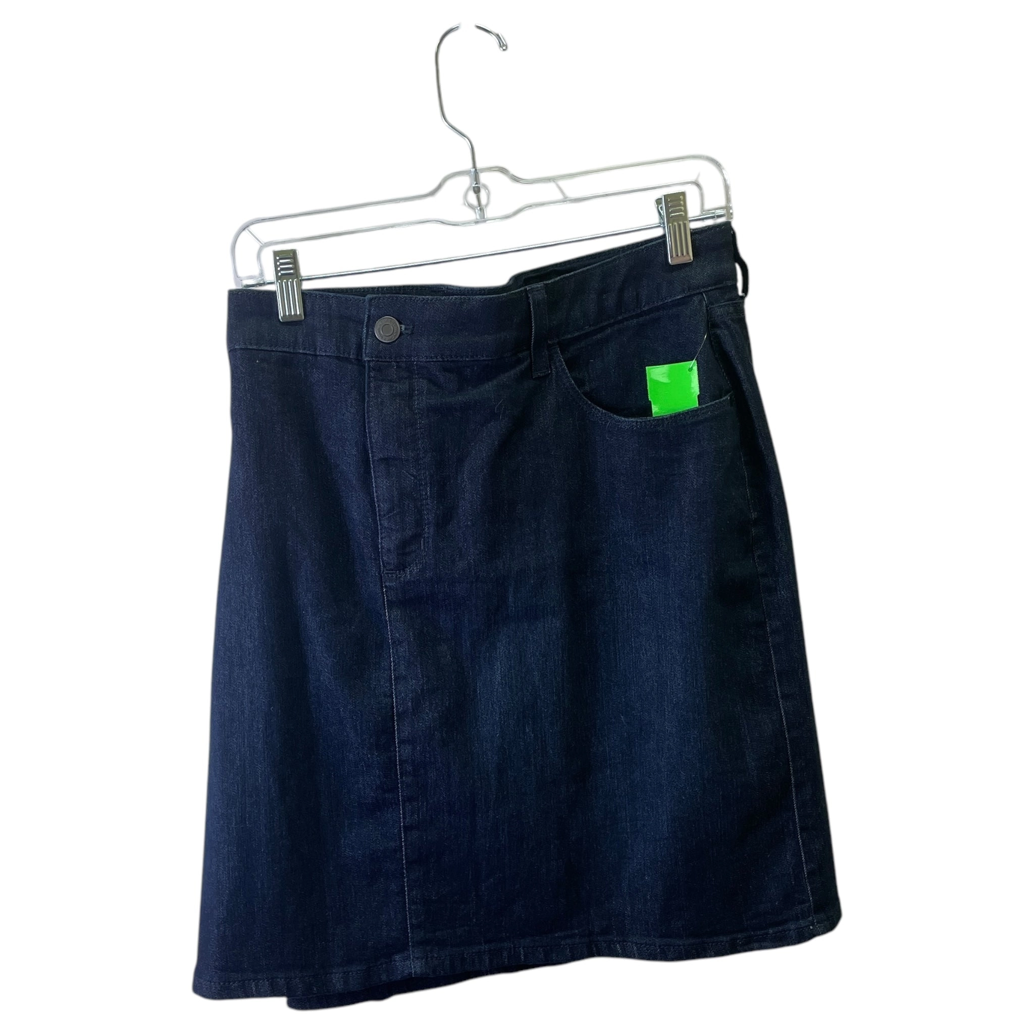 Skort By Croft And Barrow In Blue Denim, Size:16