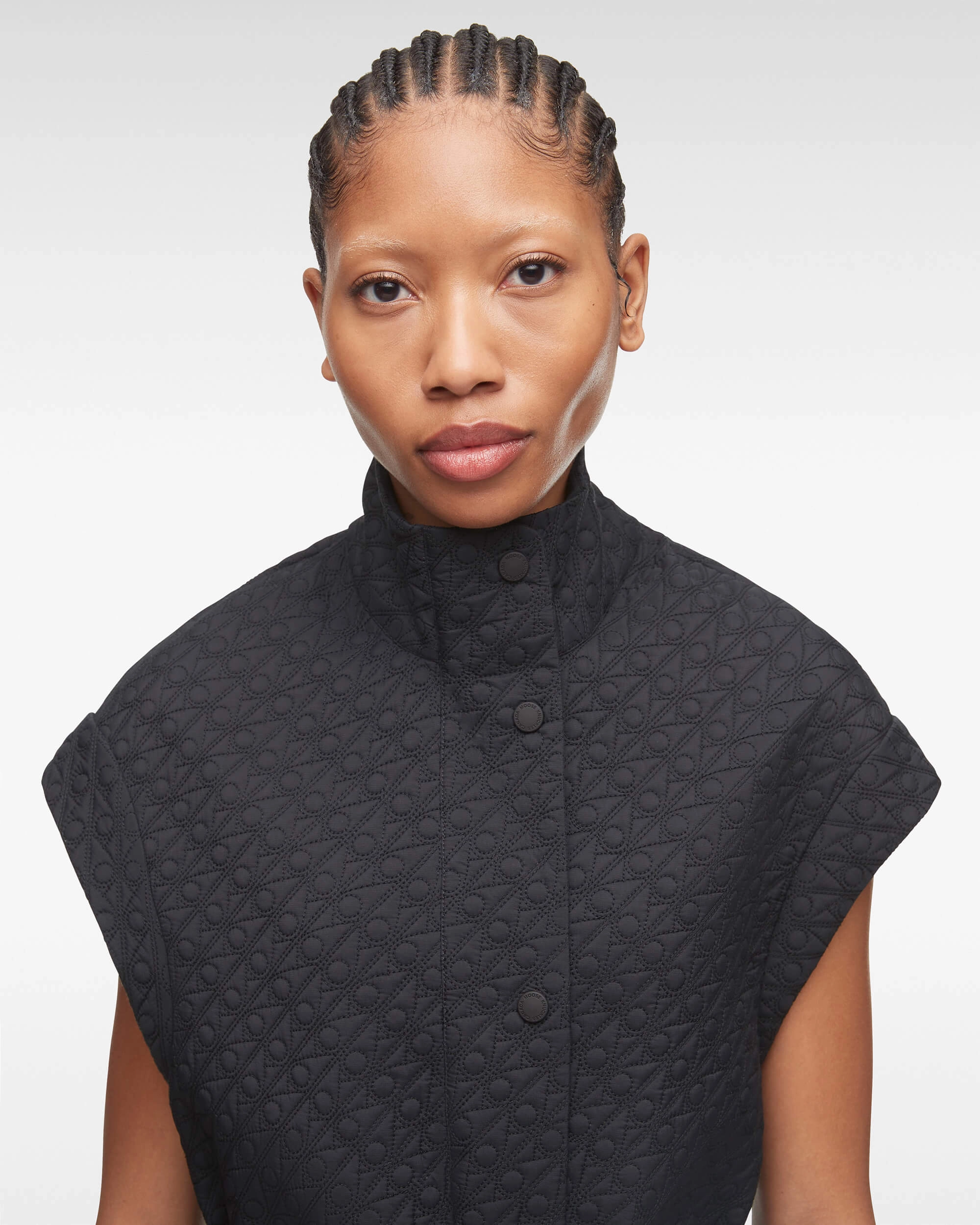 St Clair Monogram Vest Black Mono
