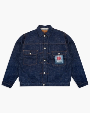 Studio D'Artisan SP-107 45th Anniversary 'Extreme Denim' 16oz Type II Selvedge Denim Jacket - Onewash