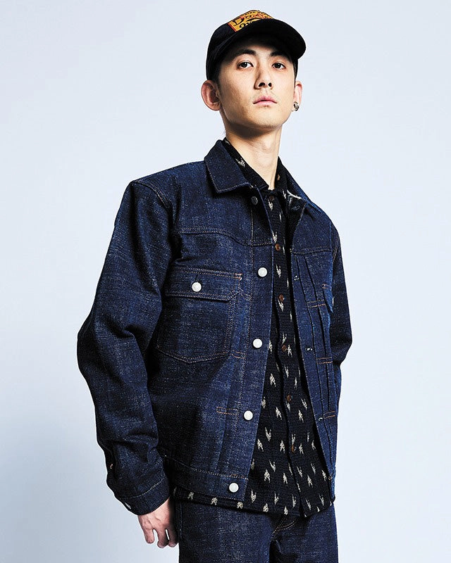 Studio D'Artisan SP-107 45th Anniversary 'Extreme Denim' 16oz Type II Selvedge Denim Jacket - Onewash