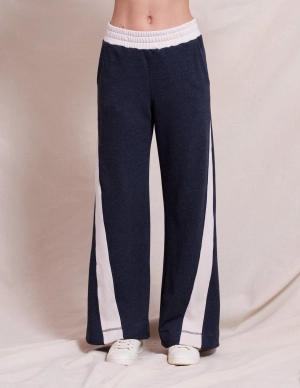 Sundry Color Blocked Pant in Deep Navy