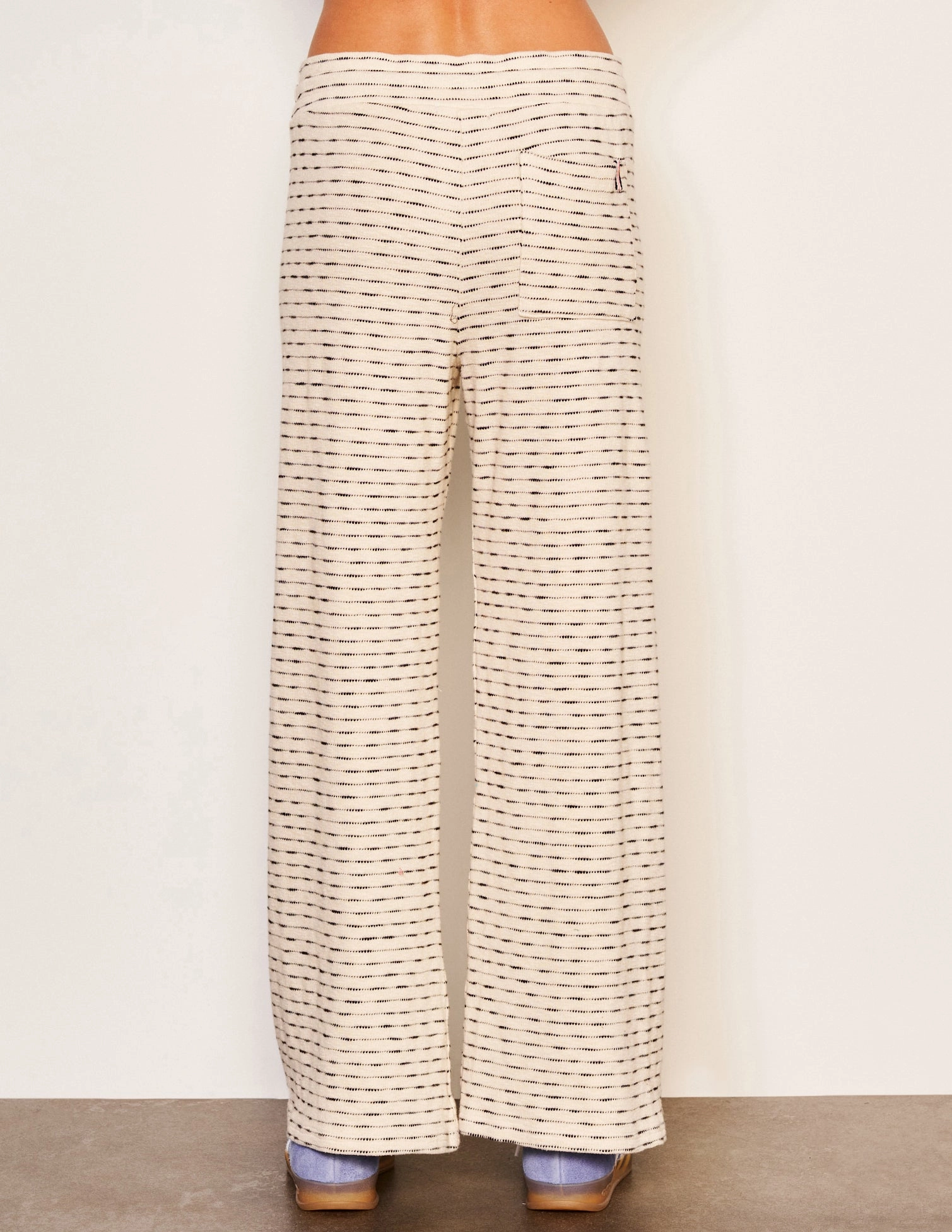 Sundry Lounge Wide Leg Pant in Oyster