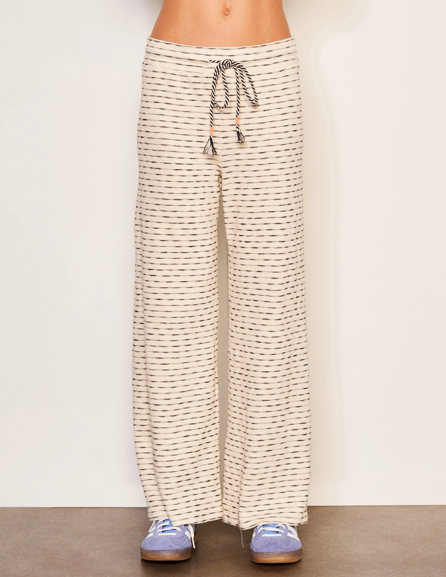 Sundry Lounge Wide Leg Pant in Oyster