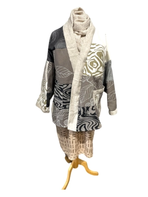 vintage , patchwork jacket