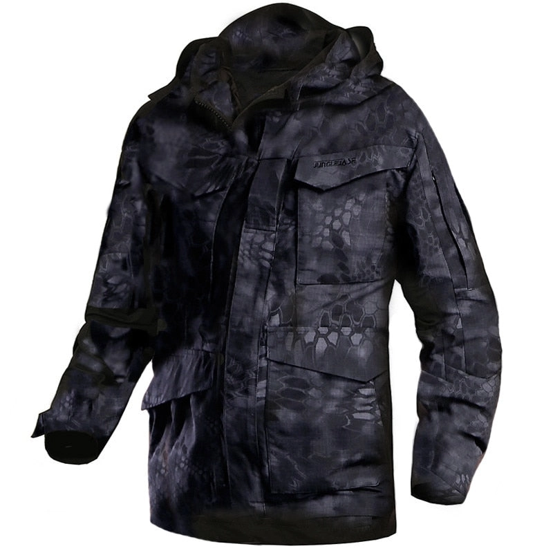 West Louis™ Army Tactical Windbreaker Hooded Outdoor Parka
