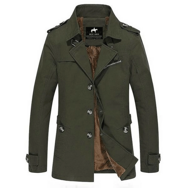 West Louis™ High Quality Thicken Cotton Parkas Coat